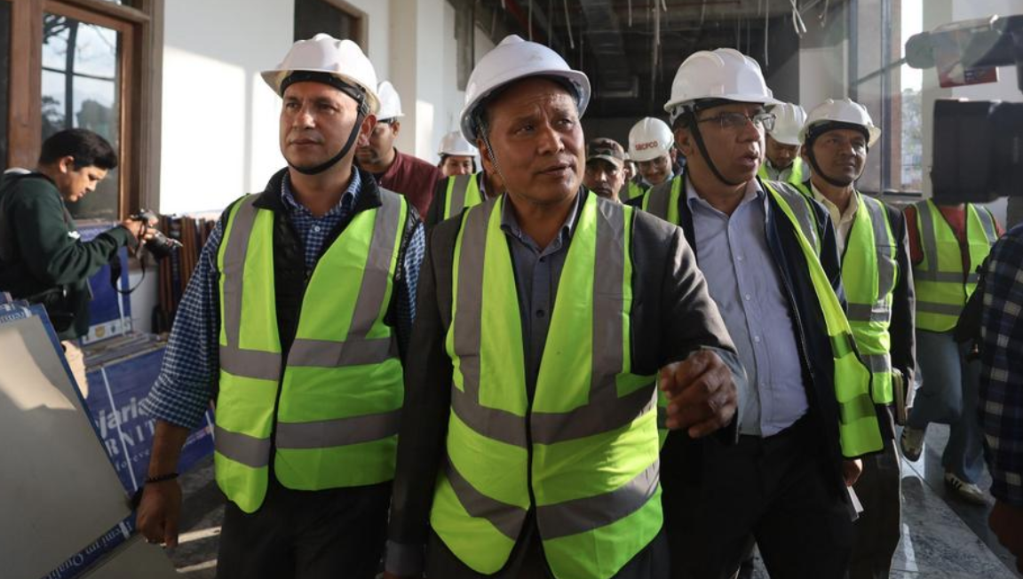 Image of संसद् भवन निर्माणमा ढिलाइ, मन्त्री घिसिङको चेतावनी: पुस १६ भित्र काम नसके हर्जाना तिराउनुपर्छ